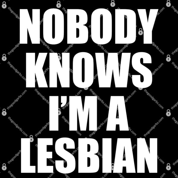 Nobody Knows I'm a Lesbian T-Shirt