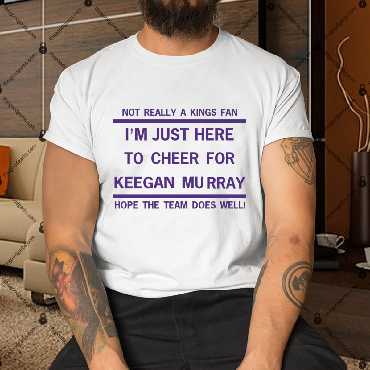 Not Really A Kings Fan I’m Just Here To Cheer For Keegan Murray Hope The Team Does Well Shirt