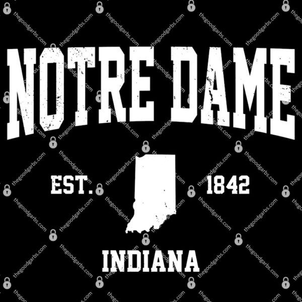 Notre Dame Indiana Est 1842 T-Shirt