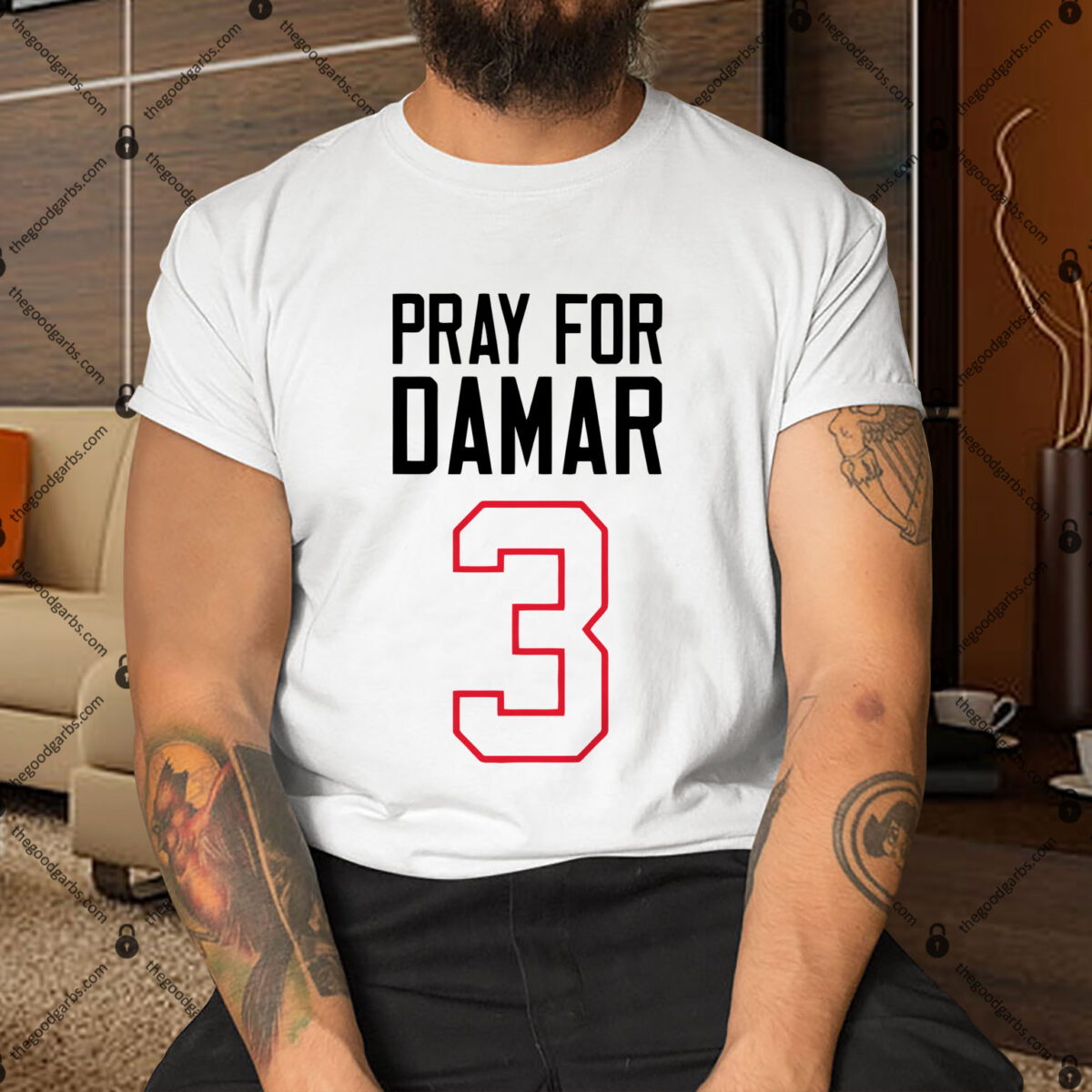 Pray for Damar 3 Damar Hamlin Shirt