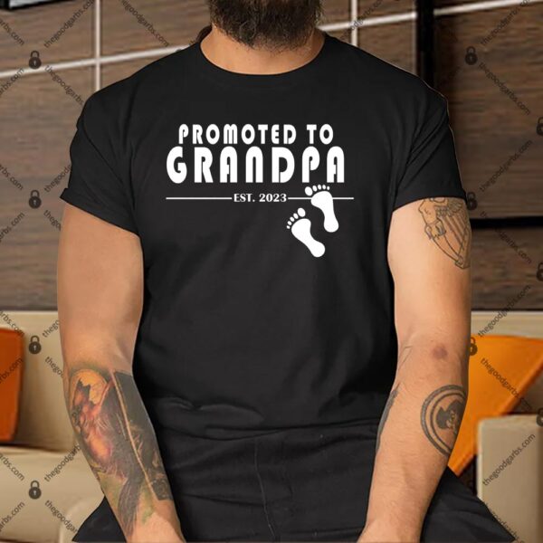 Promoted To Grandpa Established 2023 Shirt