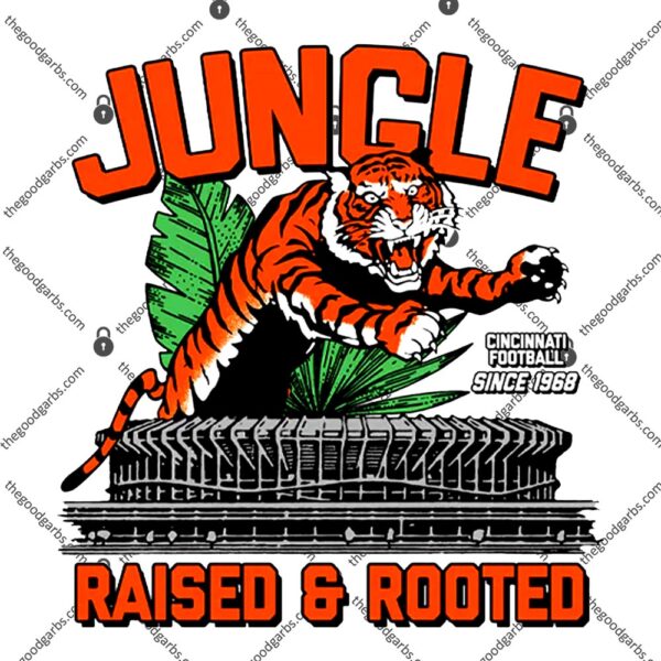 Raised and Rooted Cincinnati Football since 1968 T-Shirt