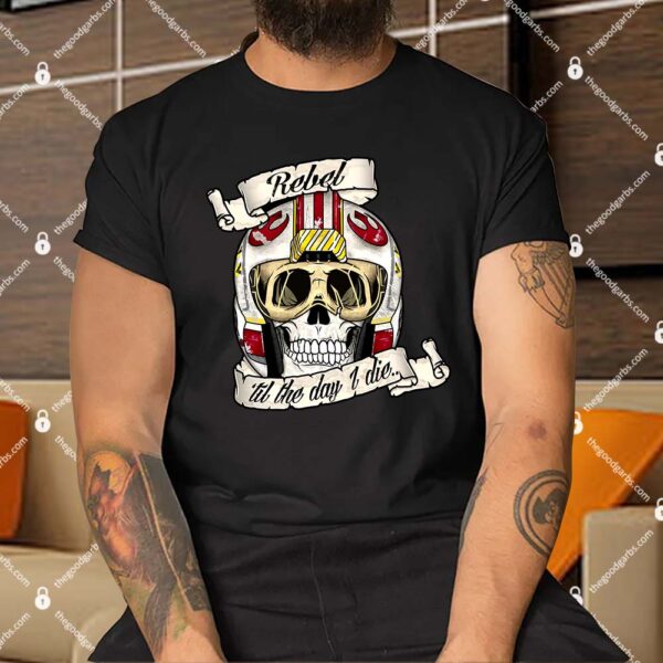 Rebel Till The Day I Die Skull Men Shirt