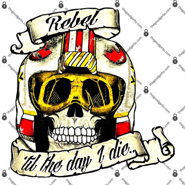 Rebel Till The Day I Die Skull T-Shirt