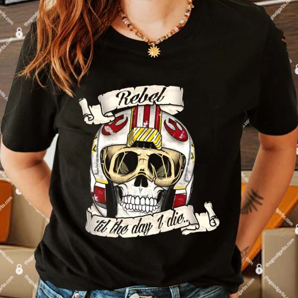 Rebel Till The Day I Die Skull Women Shirt