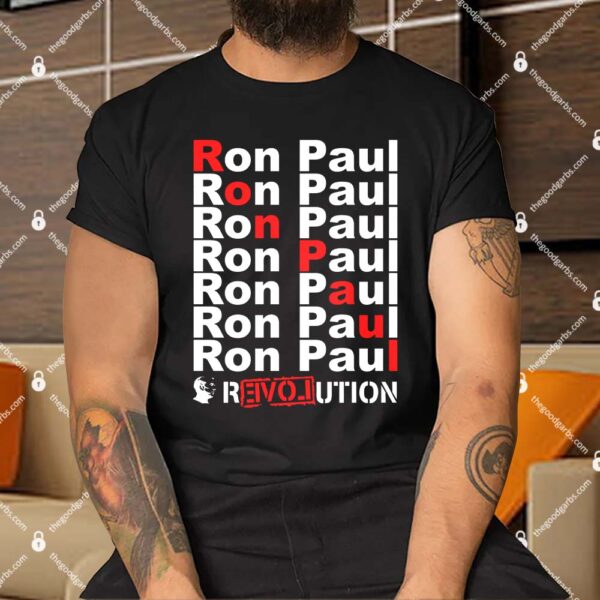 Ron Paul Revolution Word Shirt