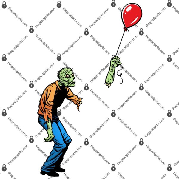 Sad Zombie with Balloon T-Shirt