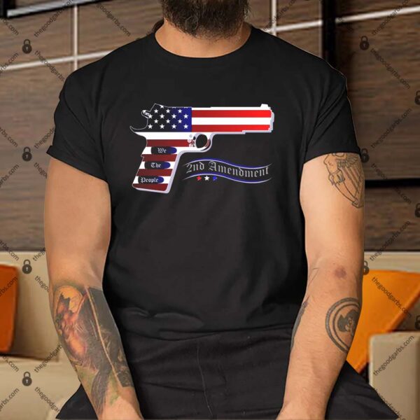 Second Amendment Support Hand Gun Shirt