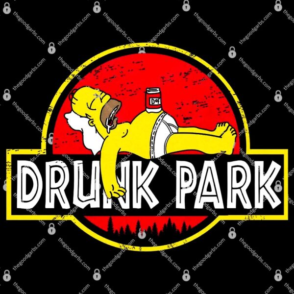Simpson Jurassic Drunk Park T-Shirt