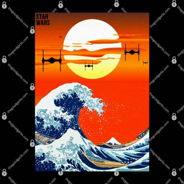Star Wars meets Hokusai T-Shirt