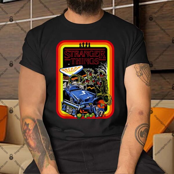 Stranger Things Day Retro Poster Short Sleeve Shirt
