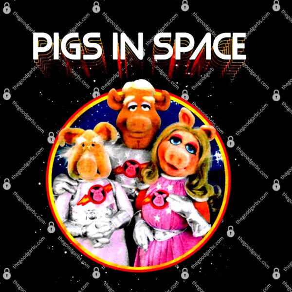 The Muppets Pigs In Space Soft Fitted 301 Cotton T-Shirt