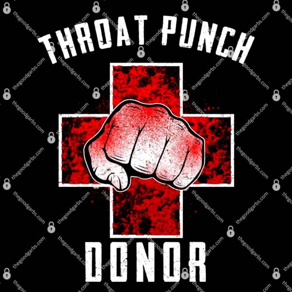 Throat Punch Donor Boxing Fan T-Shirt
