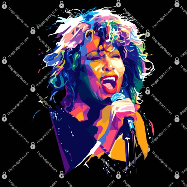 Tina Turner WPAP Design T-Shirt