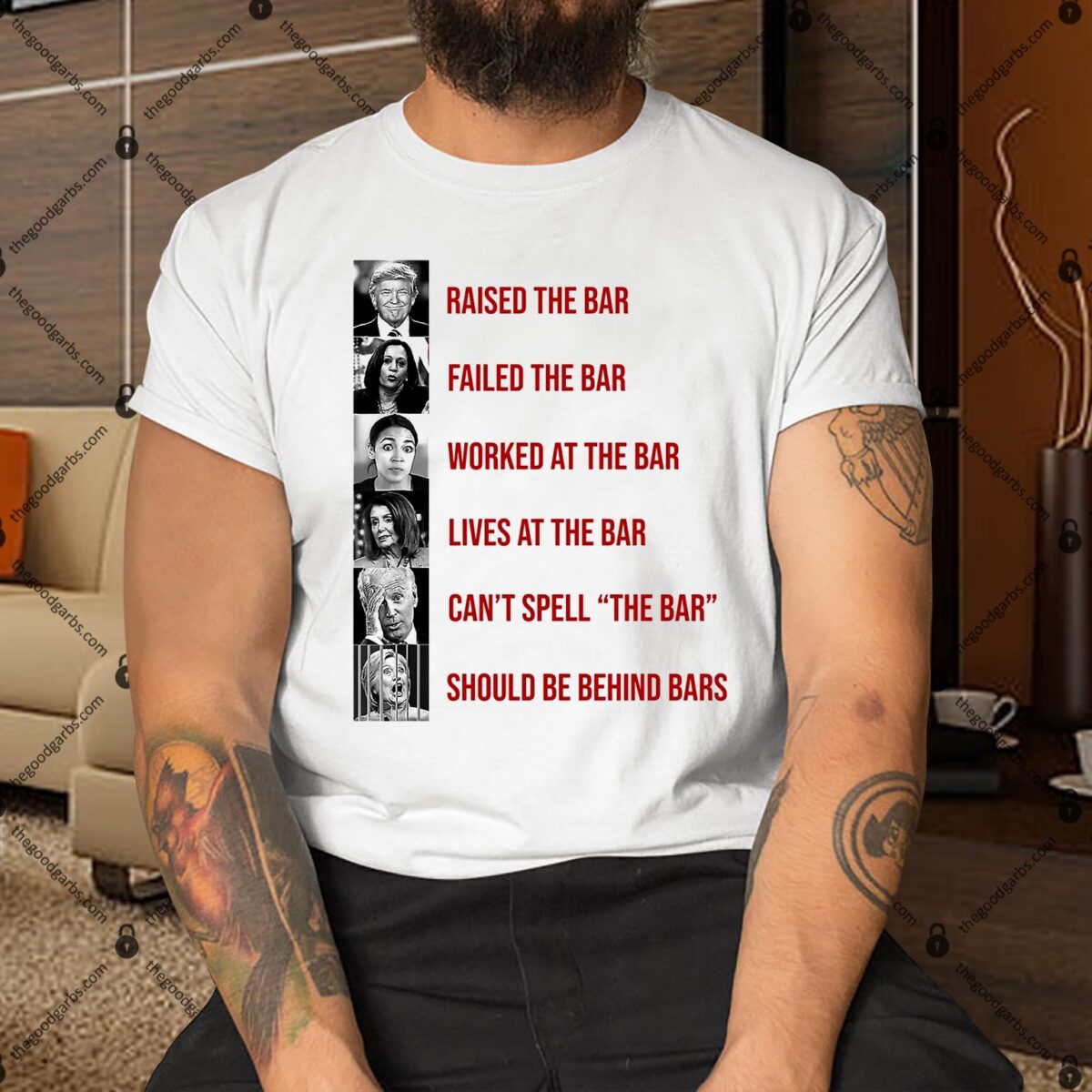 Trump Raised The Bar Biden Can't Spell The Bar Funny Republican Shirt