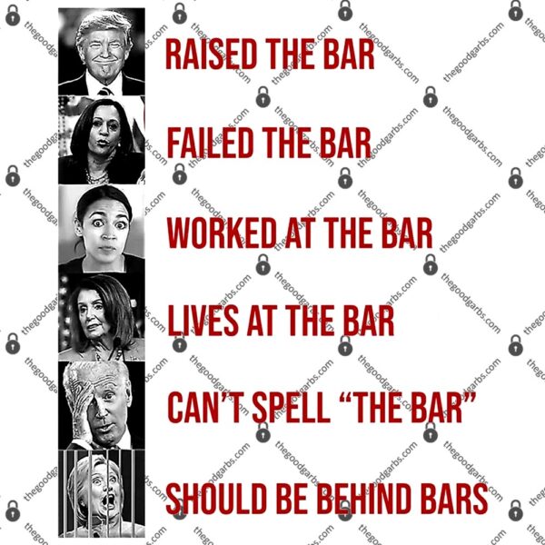 Trump Raised The Bar Biden Can't Spell The Bar Funny Republican T-Shirt