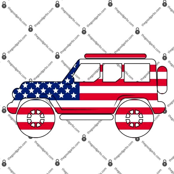 USA Truck American Flag T-Shirt