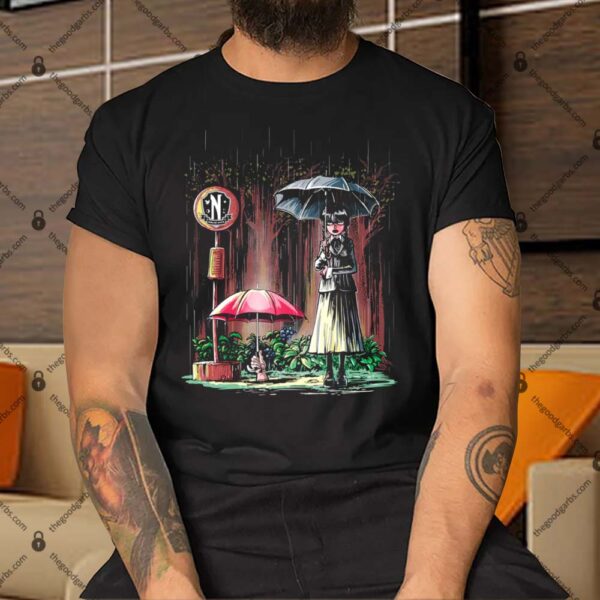 Wednesday My Neighbor Totoro Bus Stop Shirt