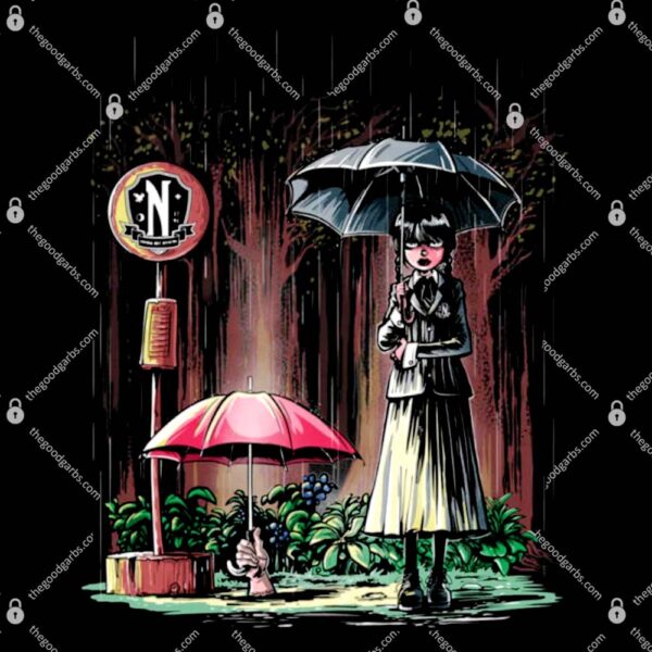 Wednesday My Neighbor Totoro Bus Stop T-Shirt