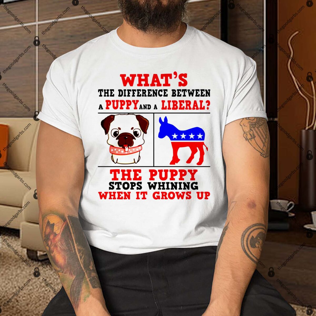 What’s The Difference Between A Puppy And A Liberal Shirt