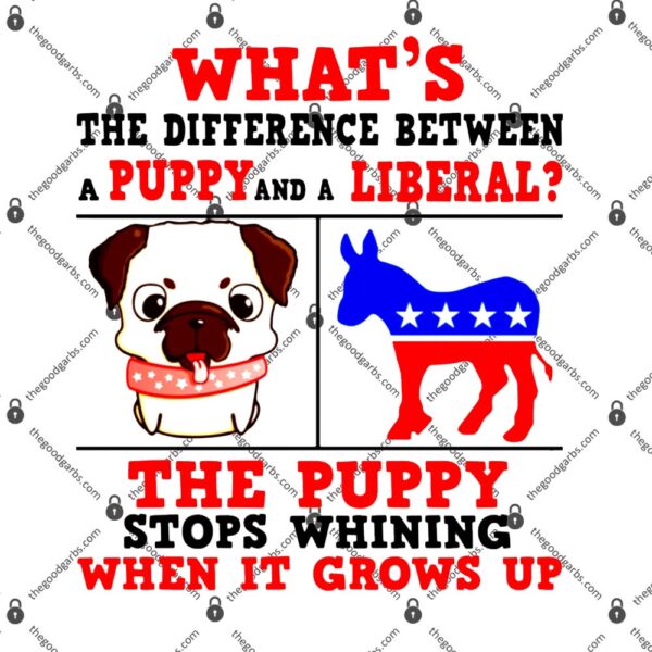 What’s The Difference Between A Puppy And A Liberal T-Shirt