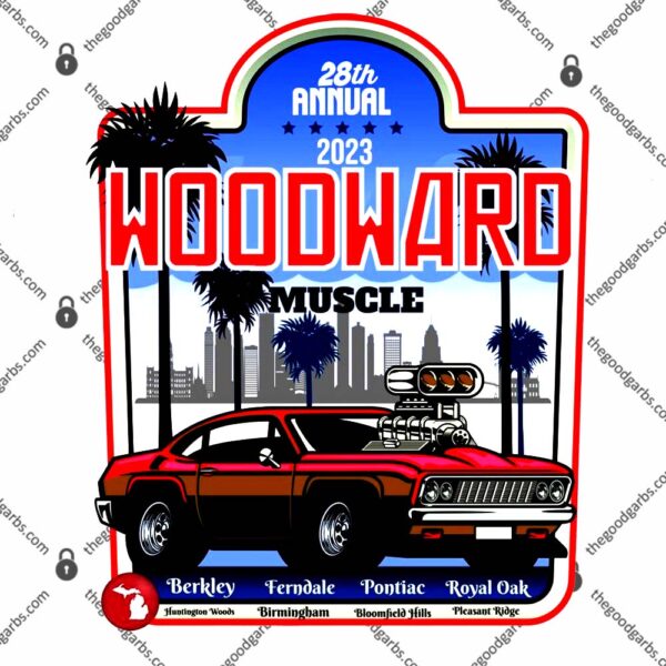 28th Annual 2023 Woodward Mucle Cruise Michigan T-Shirt