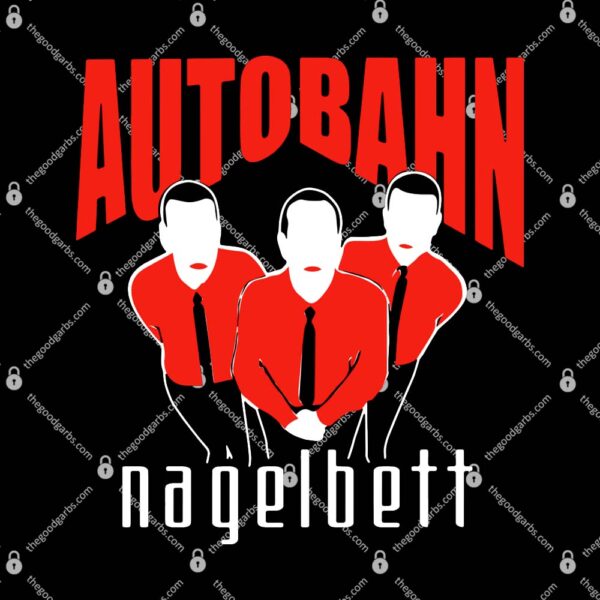 Autobahn Nagelbett Pop Band Logo Mens T-Shirt