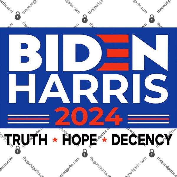 Biden Harris 2024 Truth HopeDecency T-Shirt
