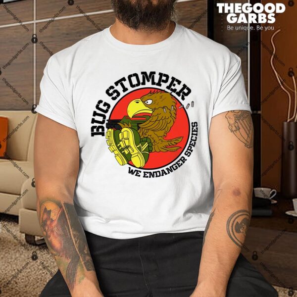 Colonial Marines Bug Stomper - We Endanger Species Shirt