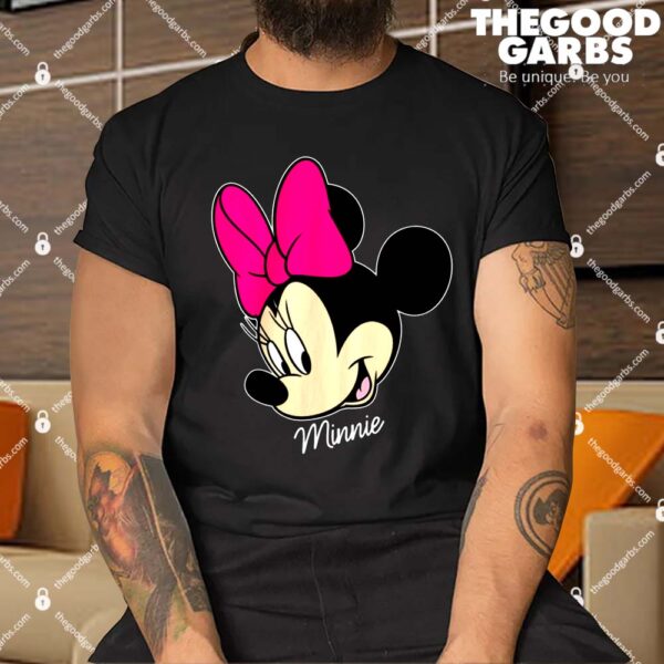 Disney Mickey And Friends Minnie Mouse Big Face Shirts