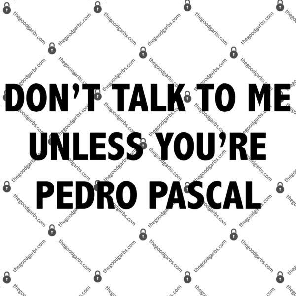 Don't Talk To Me Unless You're Pedro Pascal T-Shirt