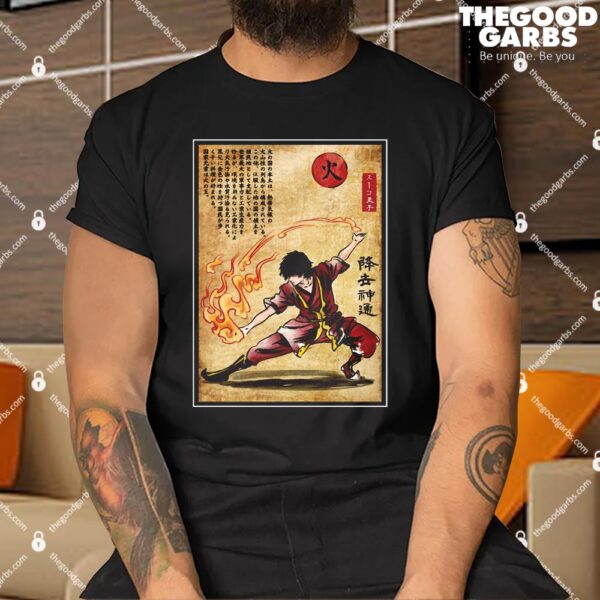 Fire Nation Master Woodblock Shirt