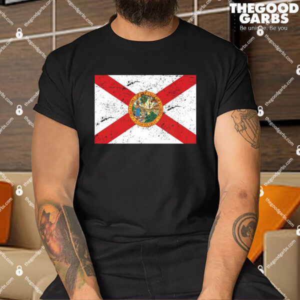 Florida Flag Distressed Vintage Shirt