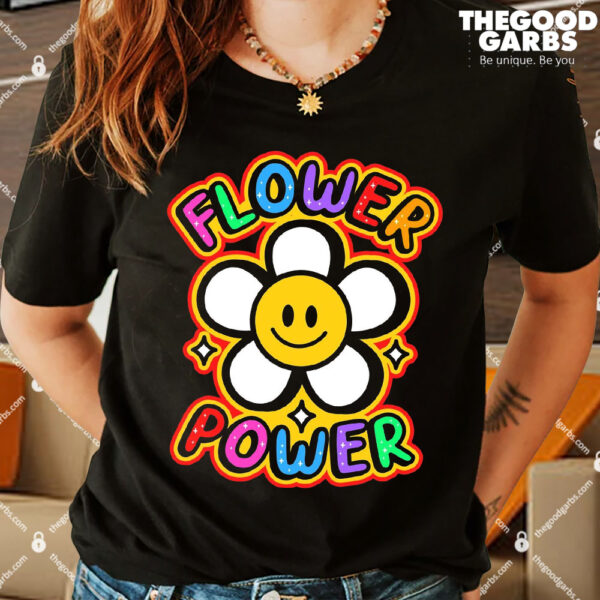 Flower Power Emoji Shirt