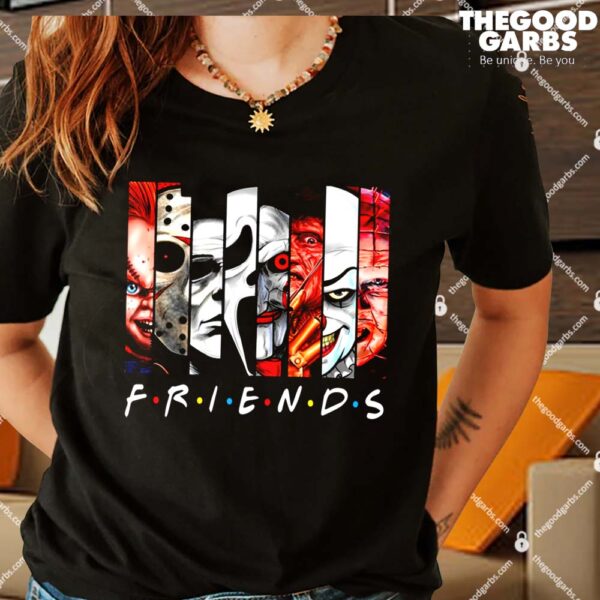 Friends Style Horror Movie Characters Art Shirts