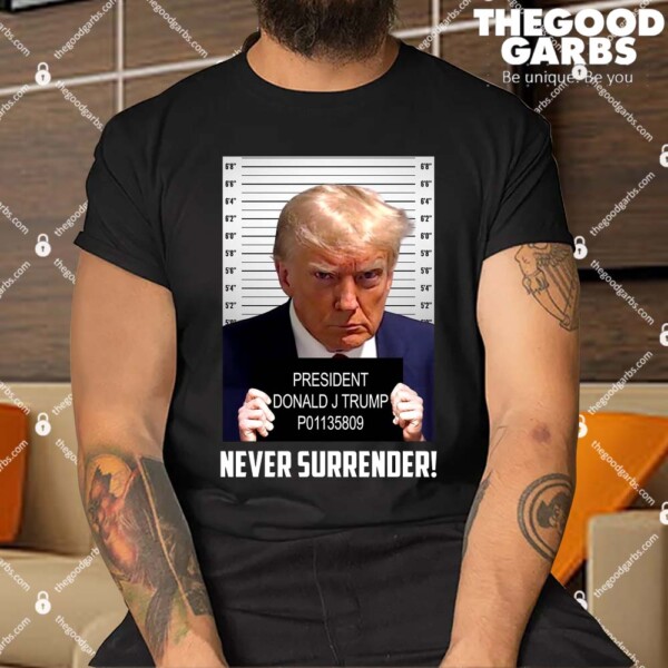Funny Not Guilty Donald Trump Mug Shot Shirt