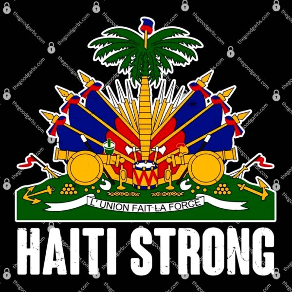 Haiti Strong Flag Symbol Logo T-Shirt