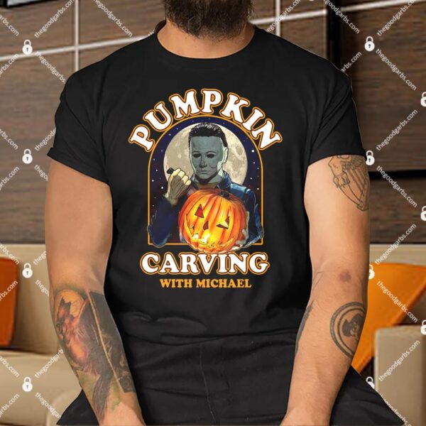 Halloween Pumpkin Carving With Michael Shirt