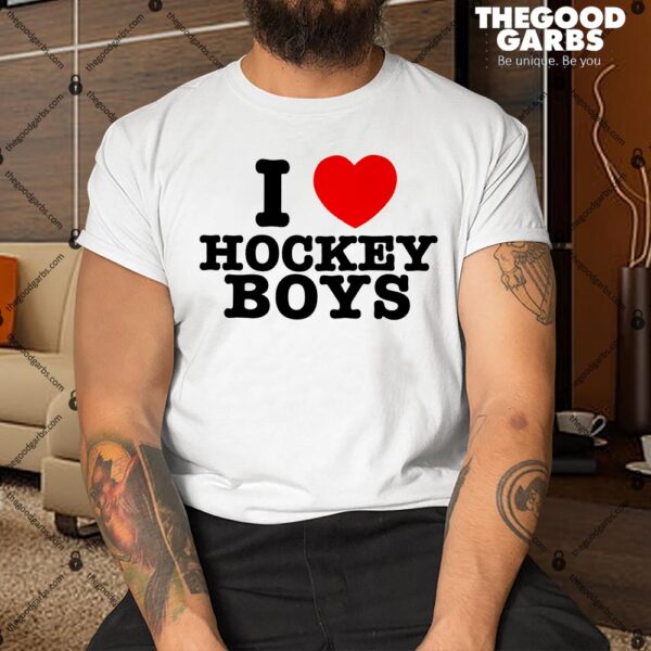 I Love Hockey Boys Shirt
