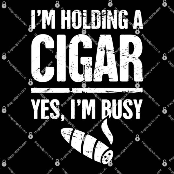 I'm Holding Cigar Yes I'm Busy T-Shirt