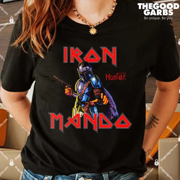 Iron Mando Hunter Tee Mandalorian Funny Shirt
