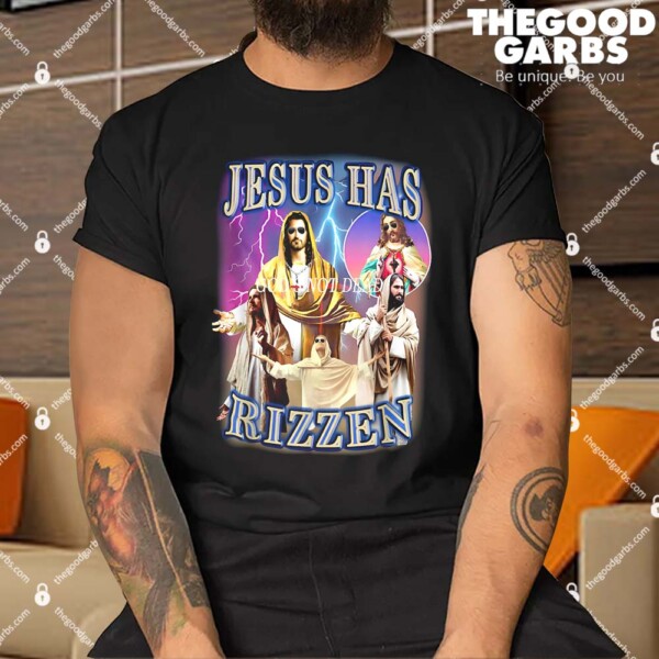 Jesus Has Rizzen Vintage God Christian Shirt