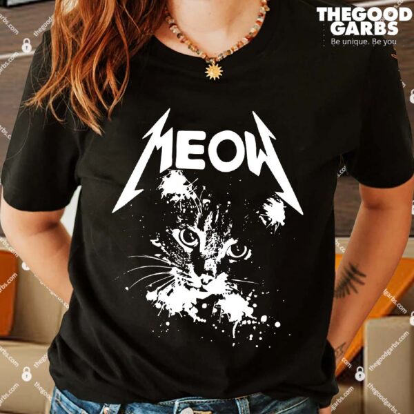 Lightning Cat Meow Logo Shirt