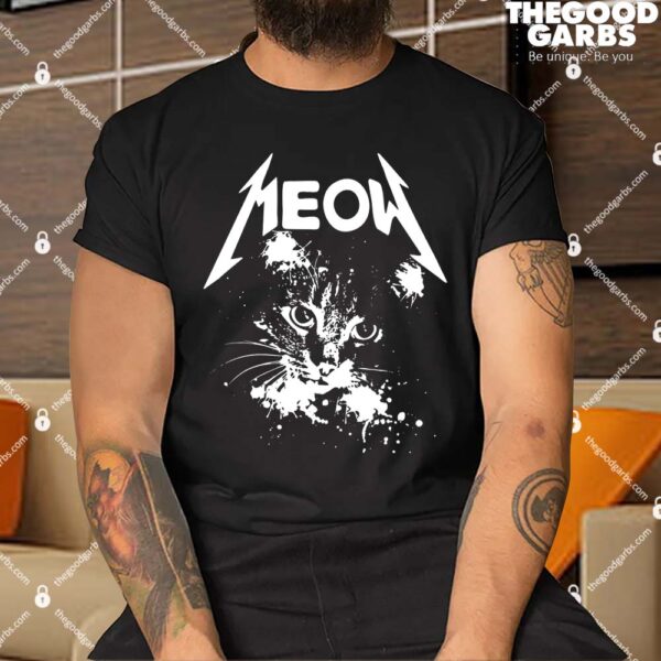 Lightning Cat Meow Logo T-Shirts