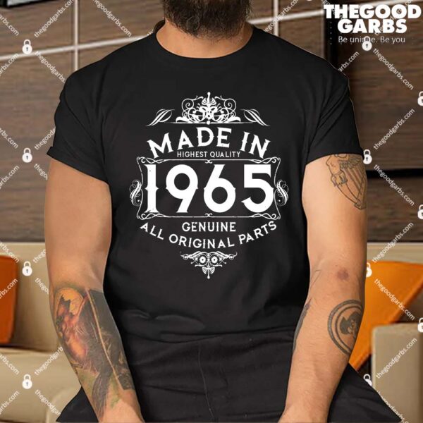 Made In 1965 Aged To Perfection Vintage Bithday Shirt