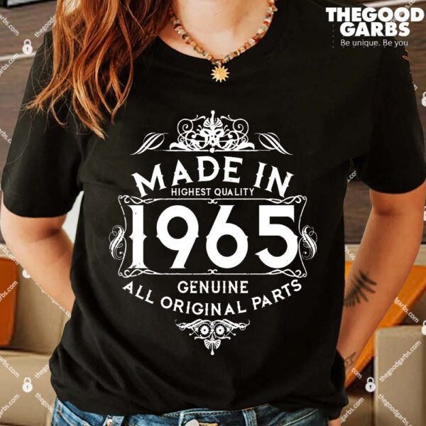 Made In 1965 Aged To Perfection Vintage Bithday Shirts
