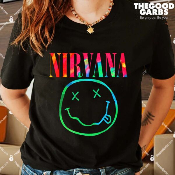 Nirvana Neon Smile Graphic Shirts