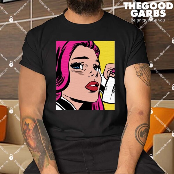 Pop Art Girl Phone Shirt