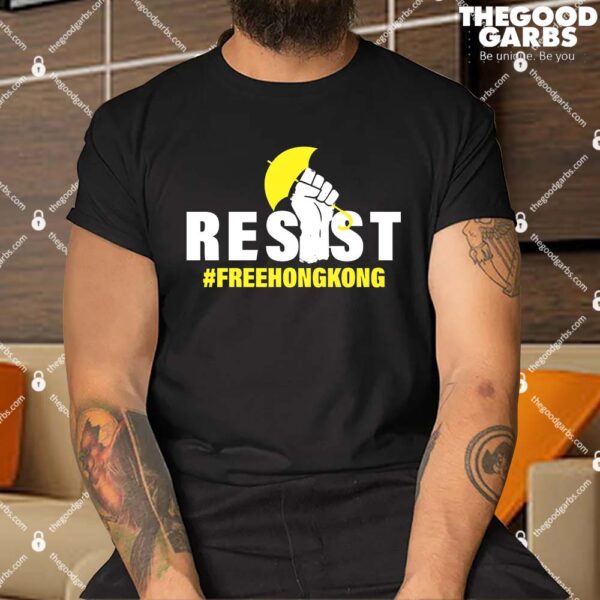 Resist Fight For Hong Kong Yellow Umbrella Movement Shirt