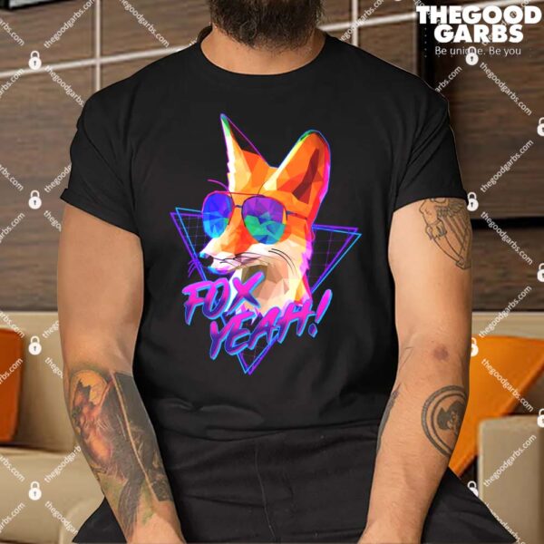 Retro 80's Eighties Polygon Fox Yeah Shirts